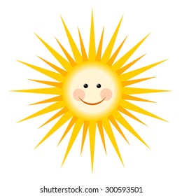 Cute sun cartoon