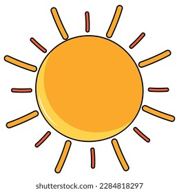 cute sun cartoon illustration graphic
