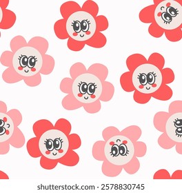 Cute sun character mascot pattern background vector illustration.. Wrapping paper or childish wallpaper or fabric textile with sunny weather character