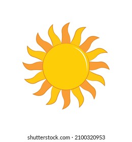 Cute Sun Company Logo Vector Illustration Stock Vector (Royalty Free ...