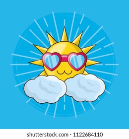 cute sun design