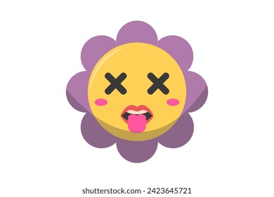 Cute Sun Flower Funny and Weird Sticker