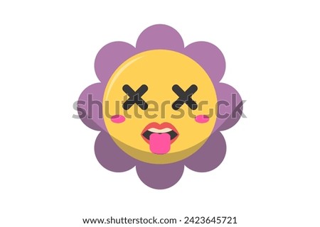 Cute Sun Flower Funny and Weird Sticker