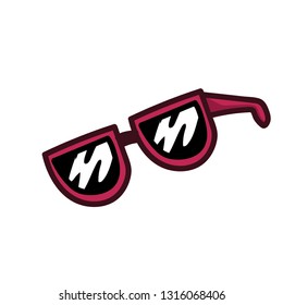 cute sun glasses - vector