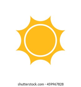 Cute sun icon. Vector illustration