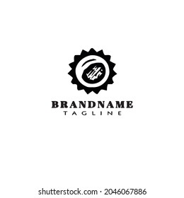 diseño de icono de logotipo de sol lindo ilustración de vector moderna