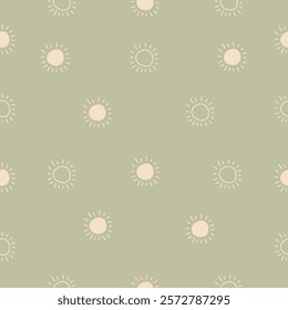 Cute sun pattern background vector design