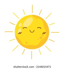 cute sun sleeping comic character