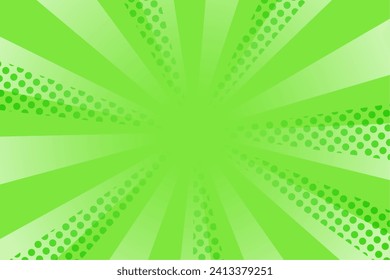 Cute sunburst background with dots