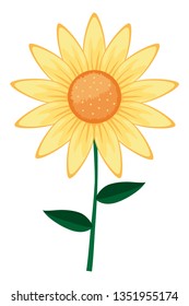 cute sunflower cartoon