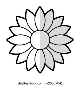 cute sunflower decorative icon