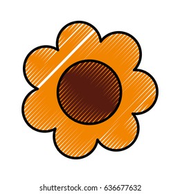 cute sunflower drawing icon