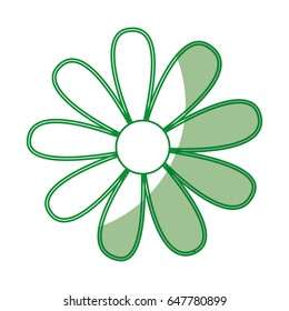 cute sunflower isolated icon