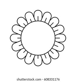 cute sunflower isolated icon vector illustration design