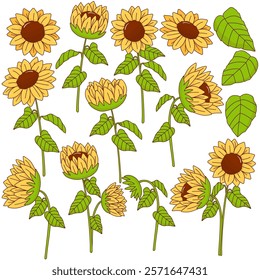 Cute Sunflowers For Ornament Decorations