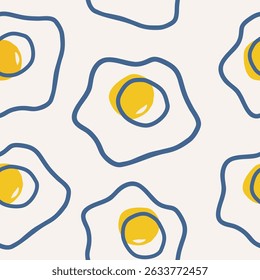 Lado de sol bonito acima ovos padrão fundo vetor design