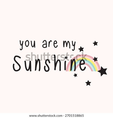 cute sunshine illustration vector design for kids tee