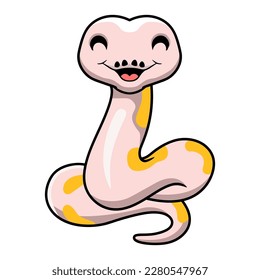 Cute super cinnamon banana ball python cartoon