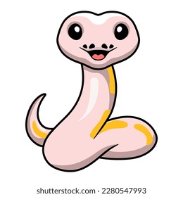 Cute super cinnamon banana ball python cartoon