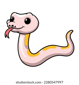 Cute super cinnamon banana ball python cartoon