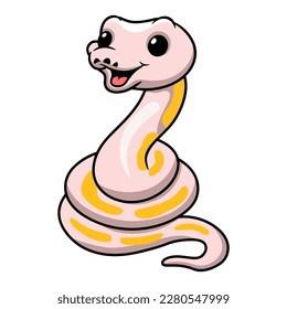 Cute super cinnamon banana ball python cartoon