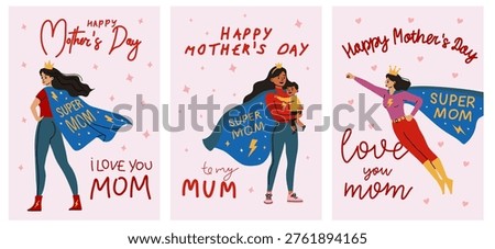 Cute Super Mom Mother’s Day Card Collection