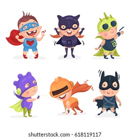 cute superhero kids