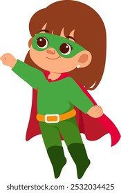 Cute Superheroes Girl Character illustration