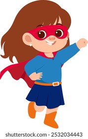 Cute Superheroes Girl Character illustration