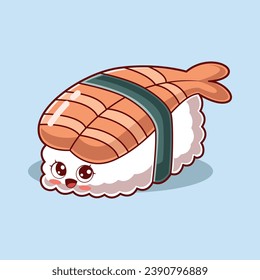 Illustration zum Design von Cute Sushi-Zeichen