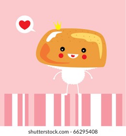 cute sushi king doodle