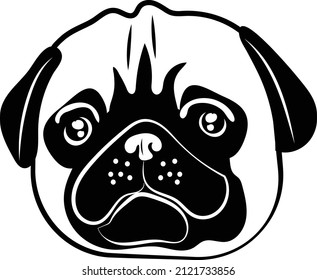 Cute SVG Pug Dog File is suitable for t-shirt, laser cutting, sublimation, hobby, cards, invitations, website or crafts projects. Perfect for magazine, news papers, posters, headers, invitations etc.