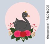 cute swan vector