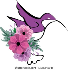 Cute, sweet and adorable Floral Bird Illustration perfect for decor, card invitations, calendars, wall art, clothes, baby clothes, birthdays, nursery, baby shower, children, party, clothes, printing.