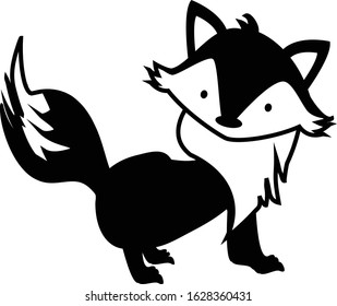 Cute, sweet and adorable fox perfect for card invitations, calendars, wall art, clothes, birthdays, nursery, baby shower, children, party, clothes, printing, crafts, cutting machine and so one