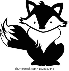 Cute, sweet and adorable fox perfect for card invitations, calendars, wall art, clothes, birthdays, nursery, baby shower, children, party, clothes, printing, crafts, cutting machine and so one svg
