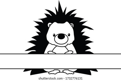 Cute, sweet and adorable Hedgehog perfect for decor, card invitations, calendars, wall art, clothes, baby clothes, birthdays, nursery, baby shower, children, party, clothes, crafts.