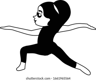 Cute, sweet and adorable yoga girl cut file perfect for card invitations, calendars, wall art, clothes, baby clothes, birthdays, nursery, baby shower, children, party, clothes, printing, scrap booking