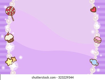 cute and sweet bakery and confectionery presentation background