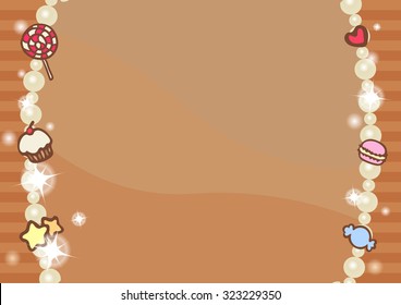 cute and sweet bakery and confectionery presentation background