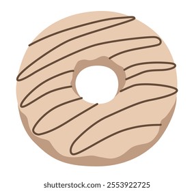 Cute and sweet donut vector illustration
