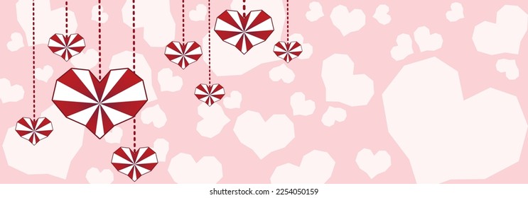 cute sweet heart banner for Valentine's decoration