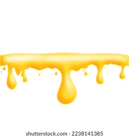 Cute sweet honey drop, honey flow, cartoon honey, honey dripping