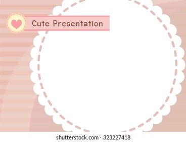 cute and sweet lace presentation background