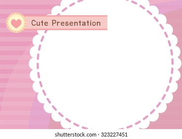 cute and sweet lace presentation background