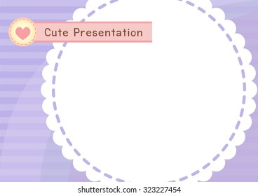 cute and sweet lace presentation background