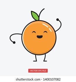 Cute Sweet Little Orange Dancing