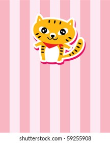 cute sweet meow kitten tag