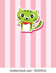 cute sweet meow kitten tag