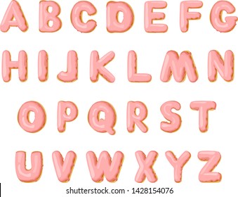 
Cute Sweet Pink Donut Font